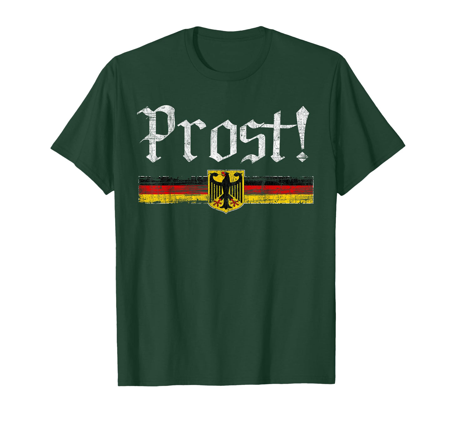 Oktoberfest Drinking Men Women Vintage German Flag Prost T-Shirt