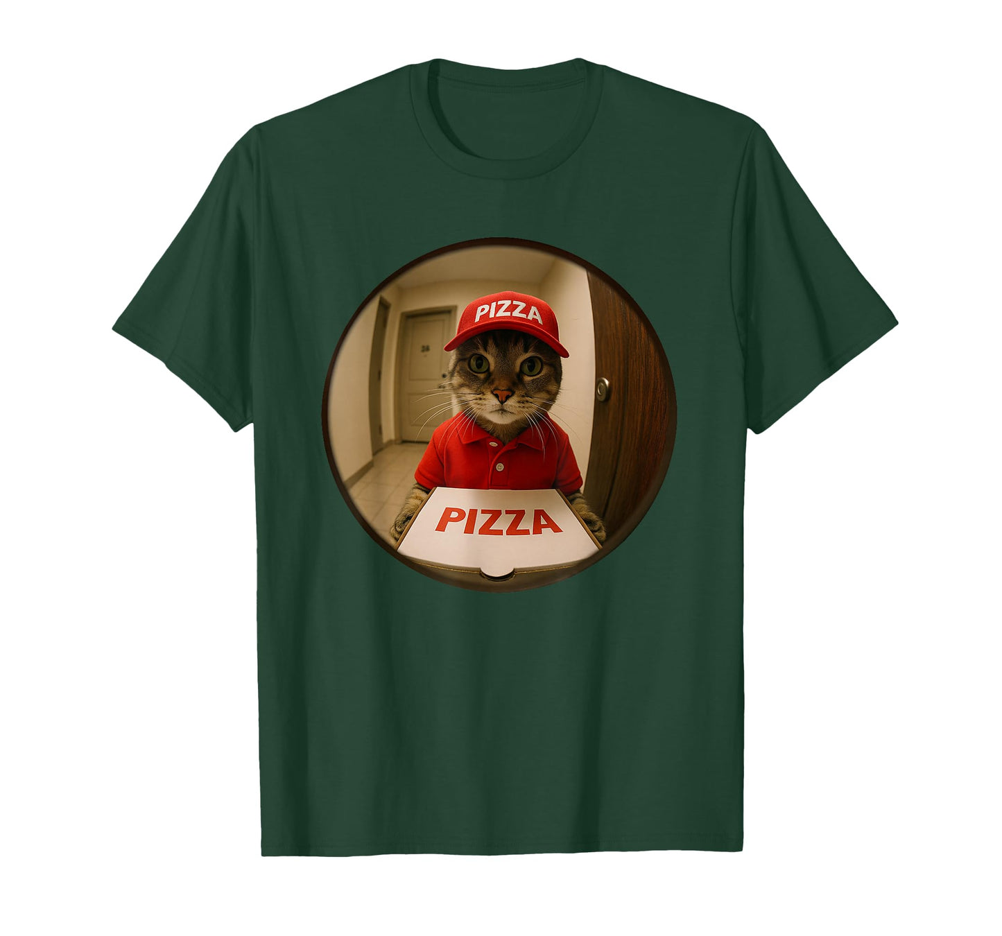 Funny Cats and Pizza Shirt Kitten Cat Shirt Men Women Kids T-Shirt
