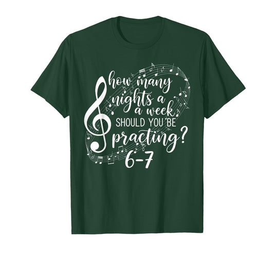 Six Seven Slang Music Teacher 6 7 Funny Number 67 Meme T-Shirt