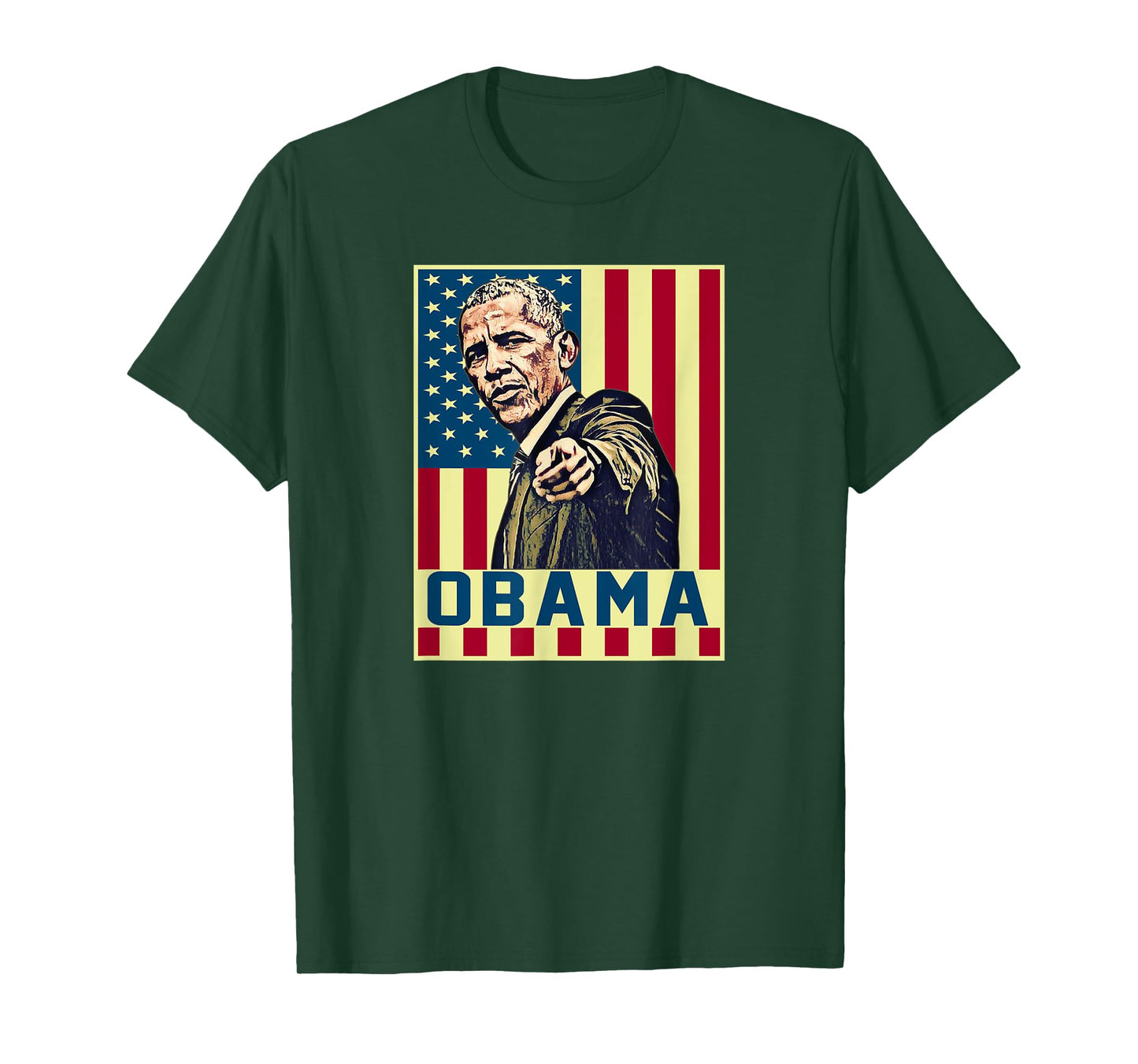 Barack Obama 44th USA President Pop Art Vintage USA America T-Shirt