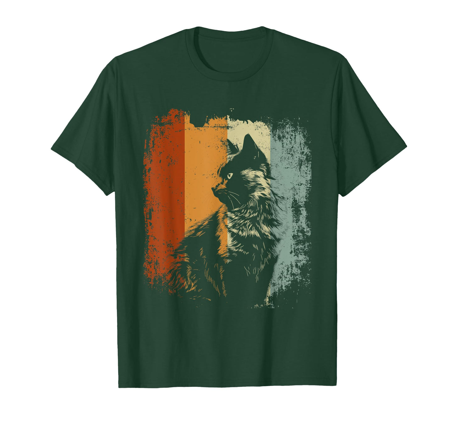 Nebelung Cat Retro Style T-Shirt