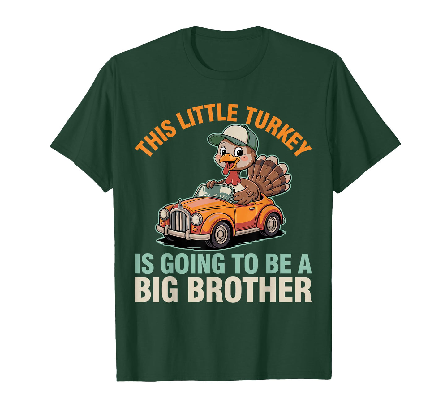 This Little Turkey is Going to Be A Big Brother Boys Fall T-Shirt