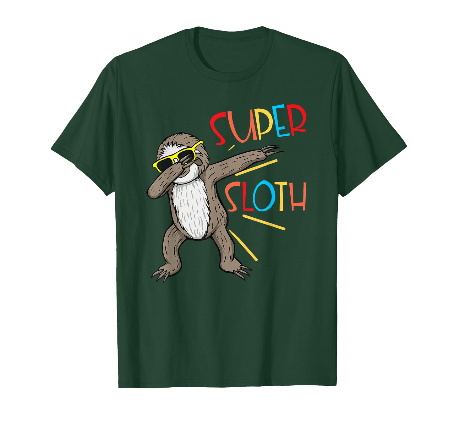 Funny Super Sloth Superhero Dabbing Dance Move Dab for Kids T-Shirt