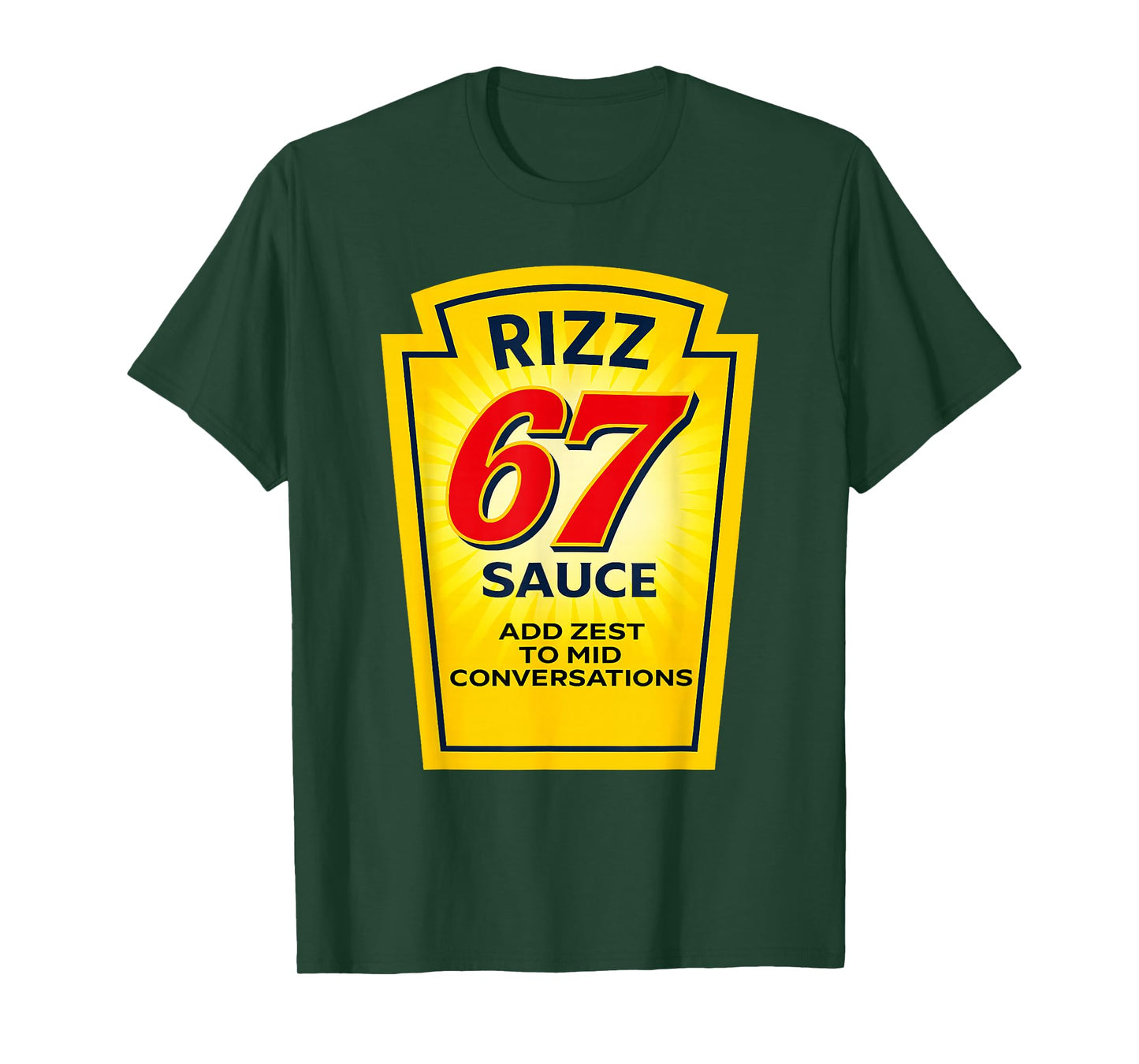 Rizz 67 Sauce Six Seven Parody Funny Trending Internet Memes T-Shirt