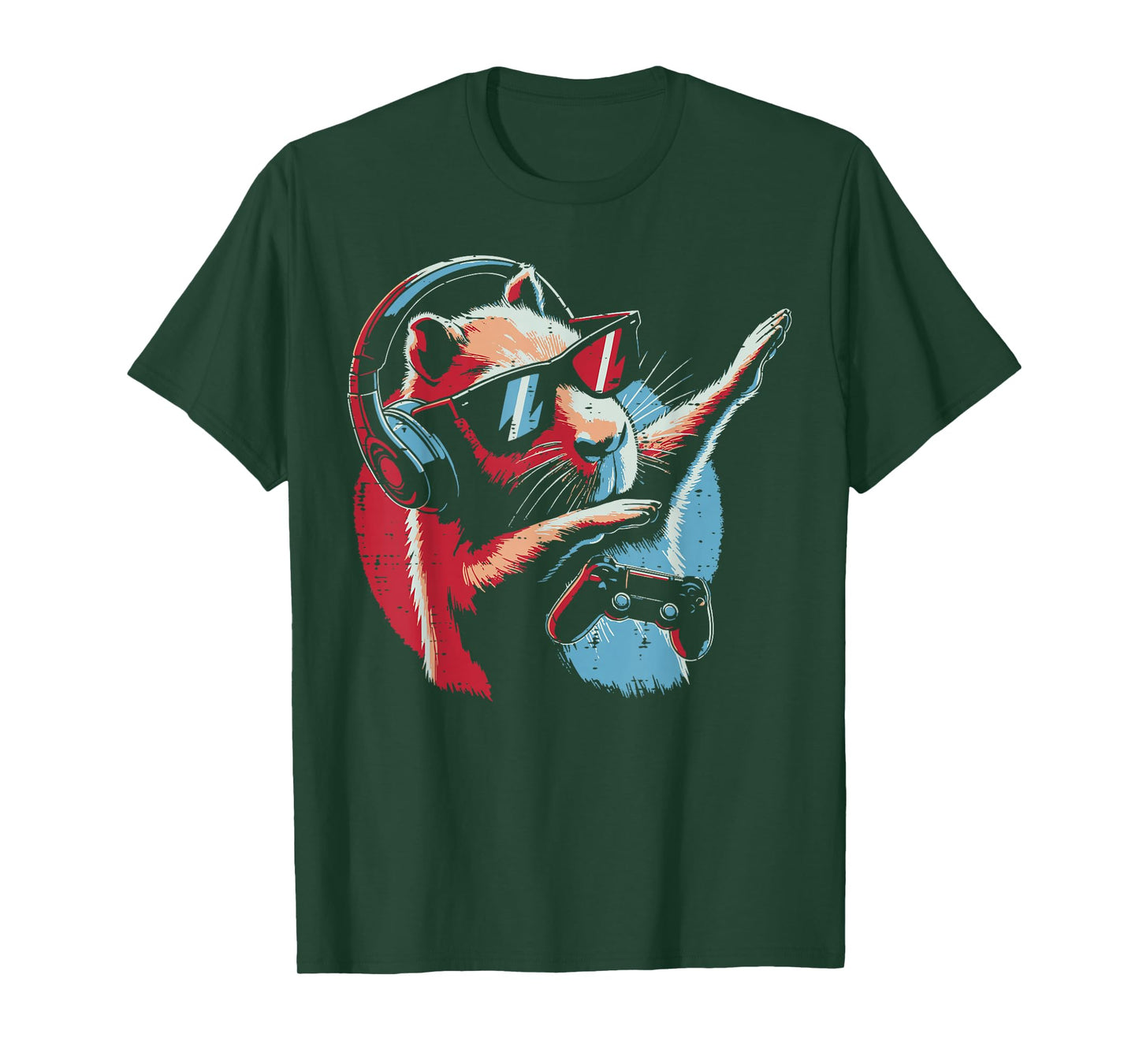 Capybara Gaming Controller Dab Gamer Capy Boys Kids Men Teen T-Shirt
