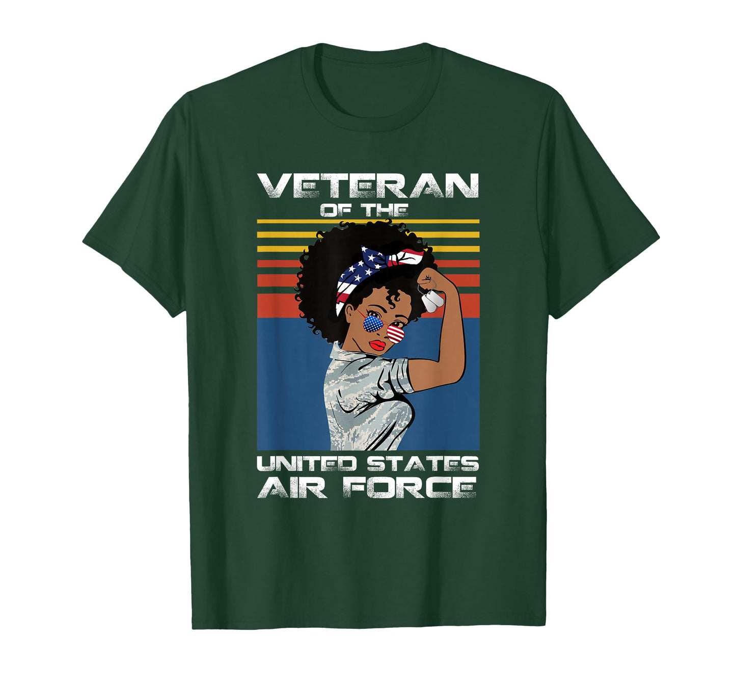 Female Veteran of The United States Air Force, USAF Veteran T-Shirt