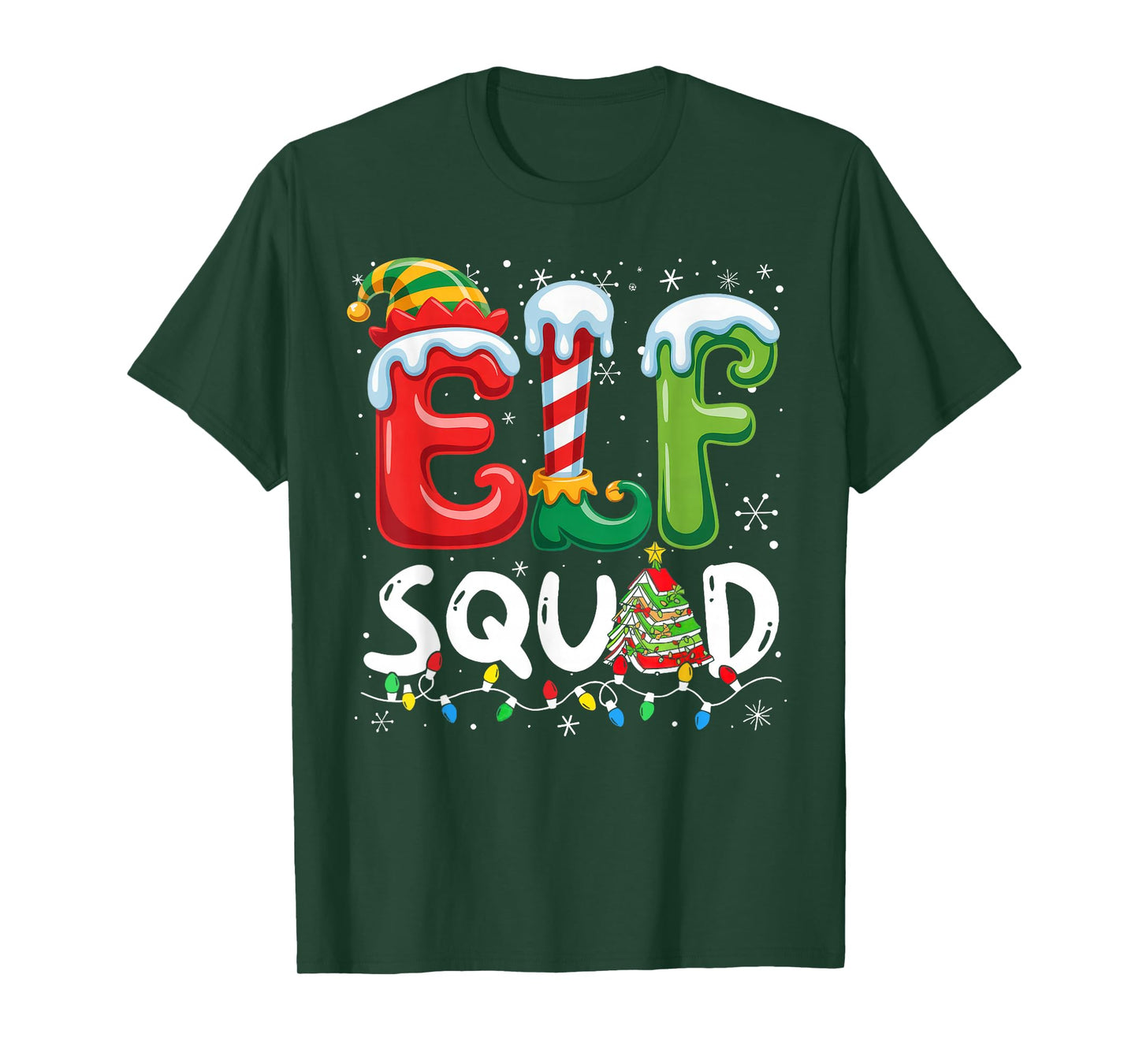 ELF Squad Funny Christmas ELF Student Teacher Men Women Kids T-Shirt