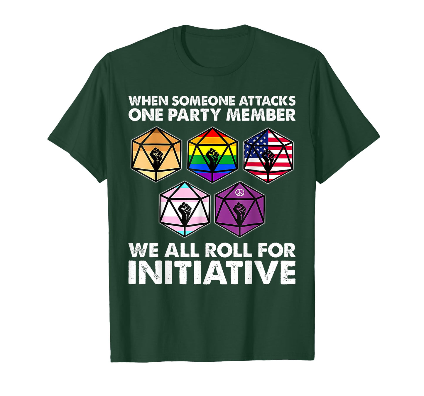 When someone attacks one party member we all roll initiative T-Shirt