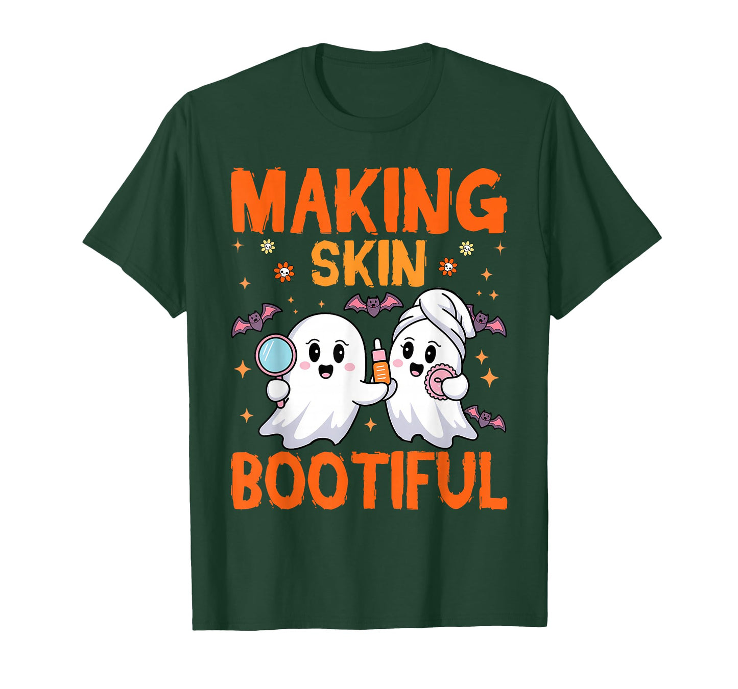 Making Skin Bootiful Estheticians Skincare Lady Halloween T-Shirt