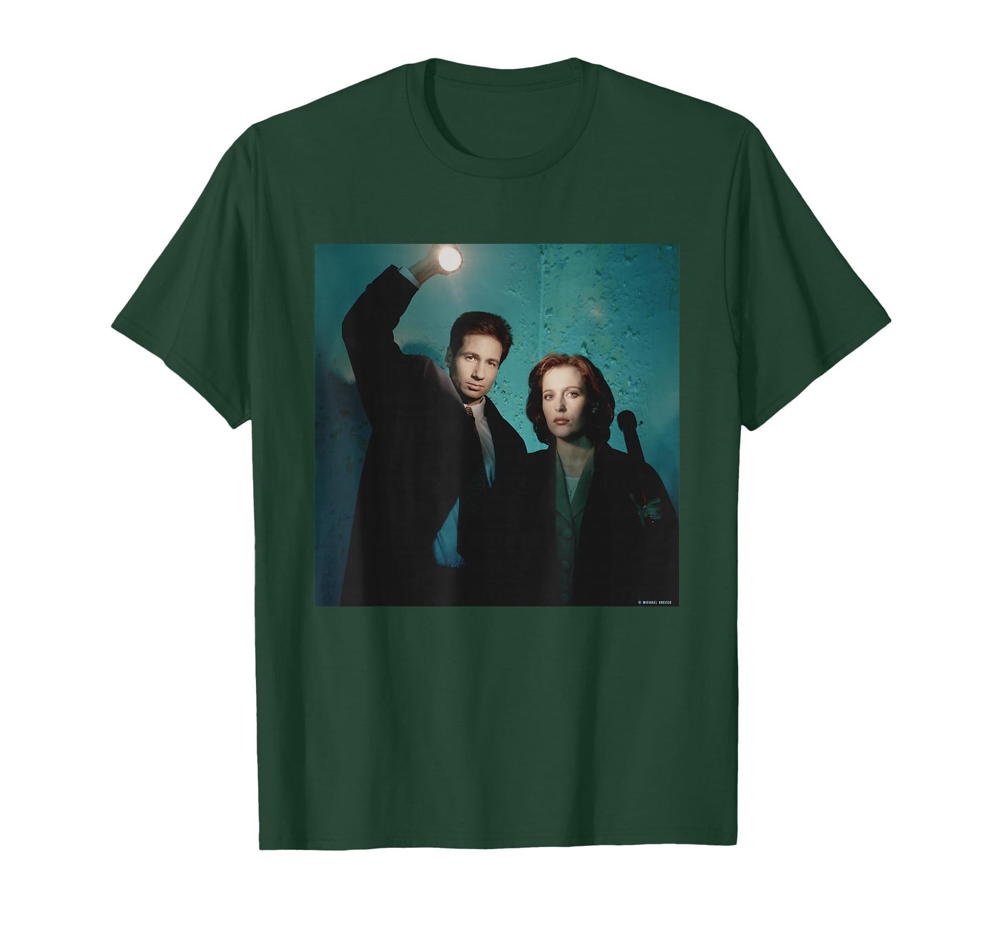The X-Files David Duchovny Gillian Anderson Michael Grecco T-Shirt