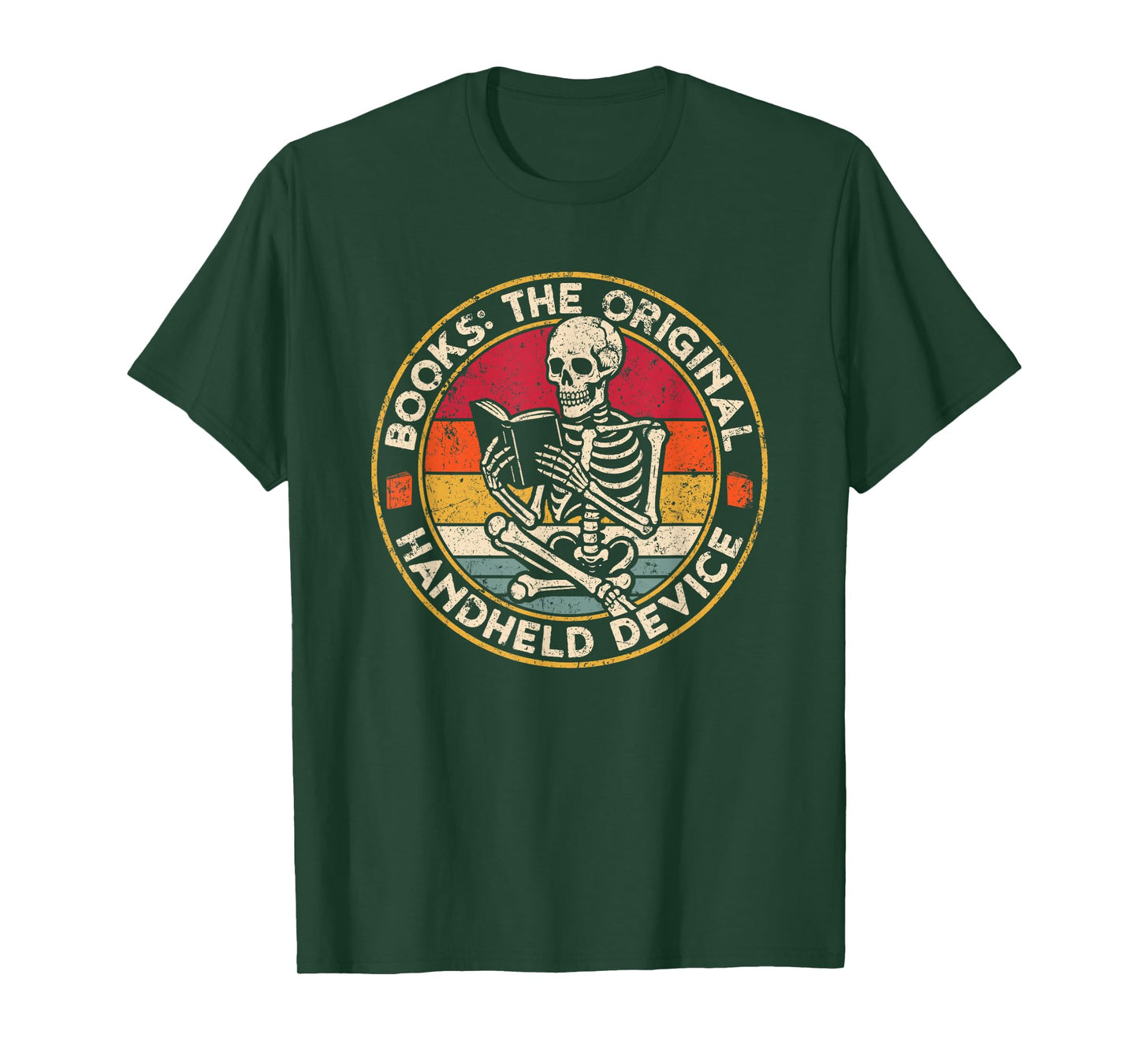 Books The Original Handheld Device Vintage Book Reading T-Shirt