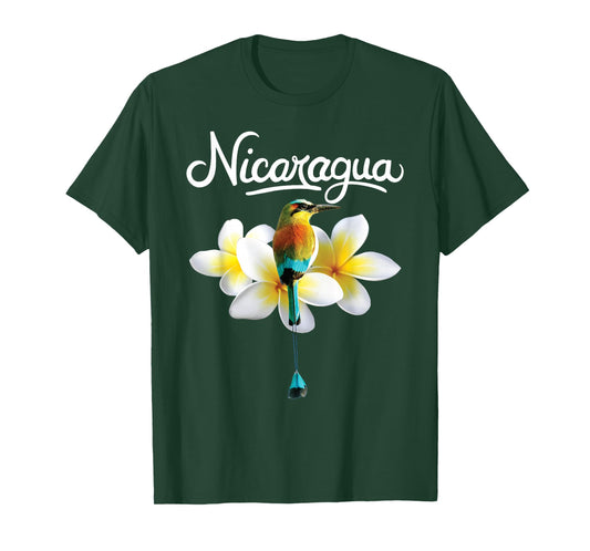Nicaragua Guardabarranco Sacuanjoche Torogoz 505 Nicoya Flor T-Shirt