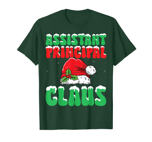 Assistant Principal Santa Claus Xmas School Worker Christmas T-Shirt