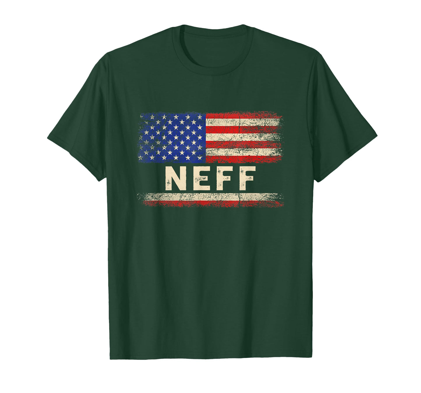 Neff Last Name Shirt Neff Name American Flag T-Shirt