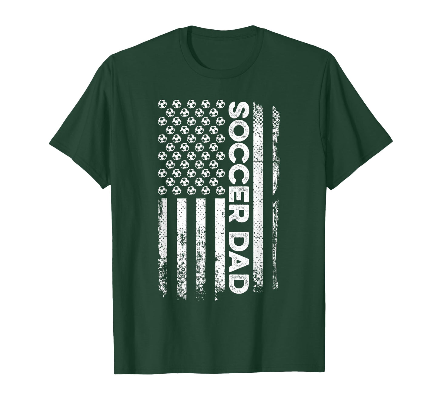 Soccer Dad American Flag Patriotic Father's Day T-Shirt