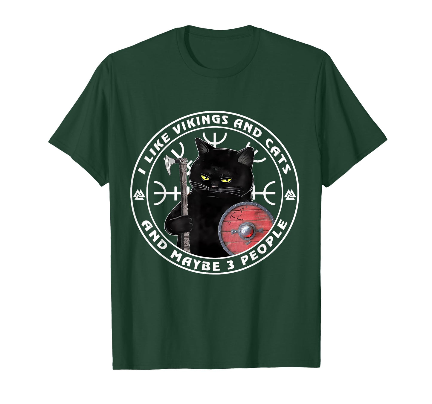 I Like Vikings And Cats And Maybe 3 People, Vikings Kitten T-Shirt