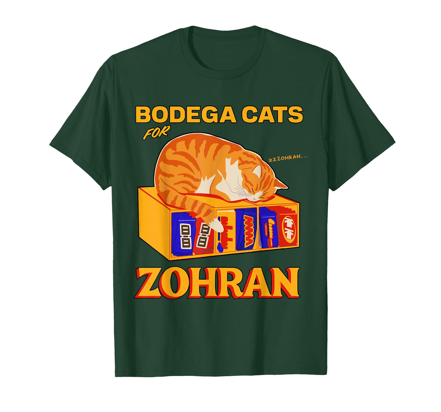 Bodega Cats for Zohran Mamdani Funny Democrat T-Shirt