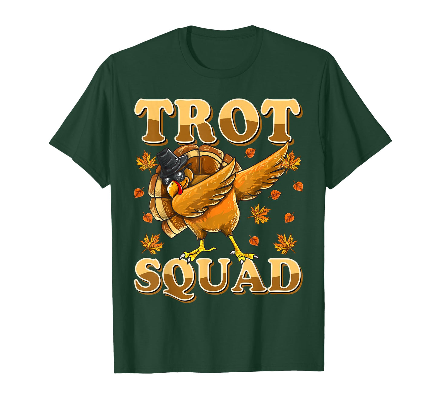 Trot Squad Tshirt Dabbing Turkey Marathon Running Matching T-Shirt