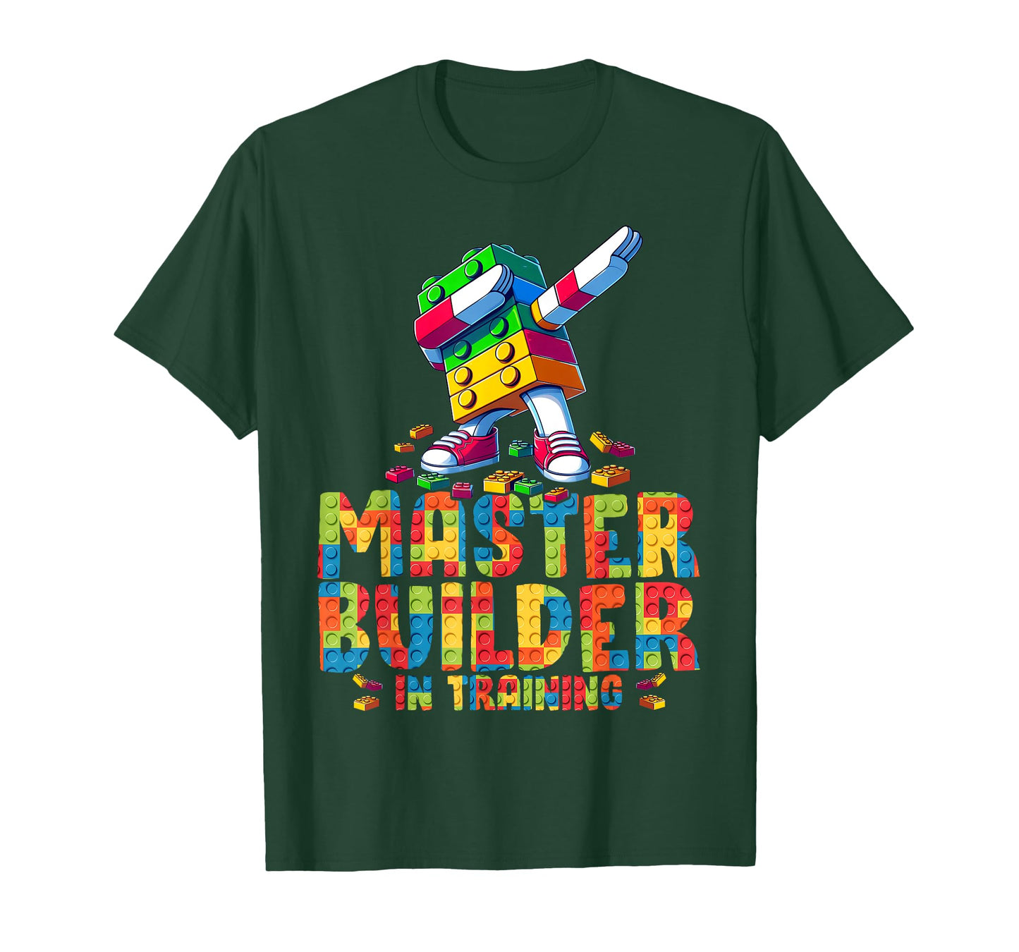 Master Builder in Training Bricks Blocks Kids Boys Funny T-Shirt