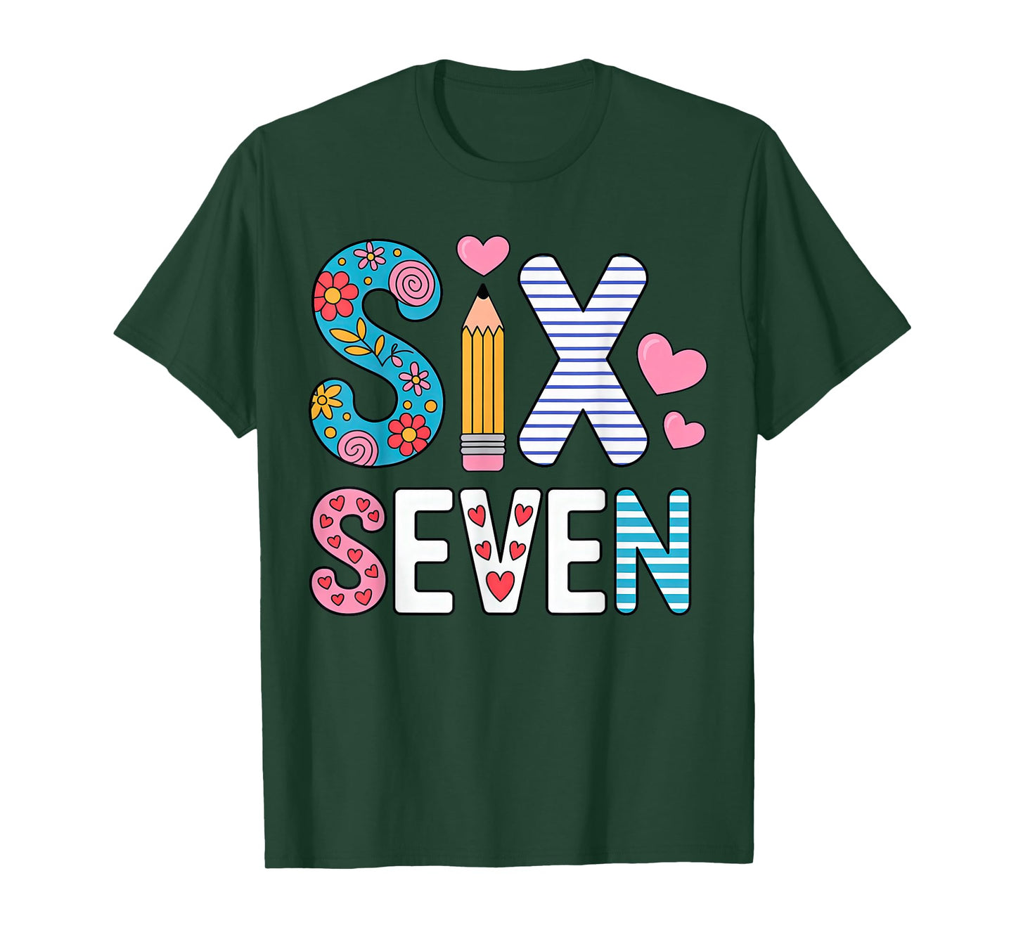 Six Seven 6 7 Meme Teacher T-Shirt