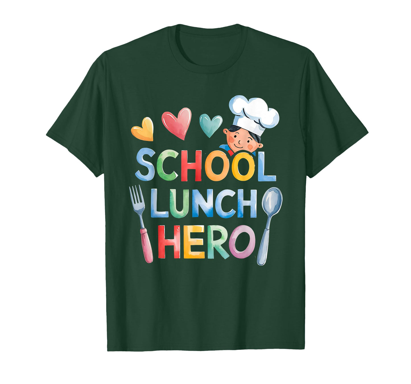 Cute Lunch Hero Squad a Cafeteria worker School lunch hero T-Shirt