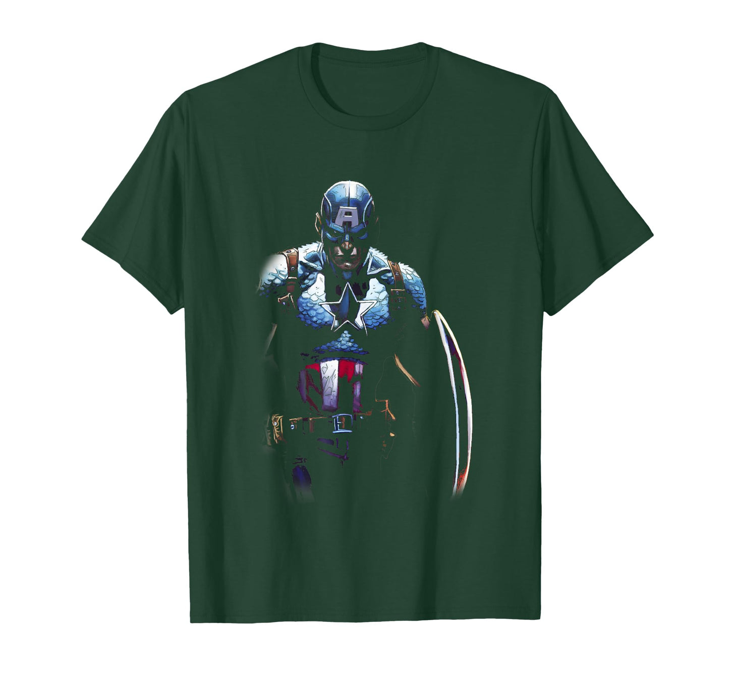 Marvel Comics Classic Captain America Dark Justice Poster T-Shirt