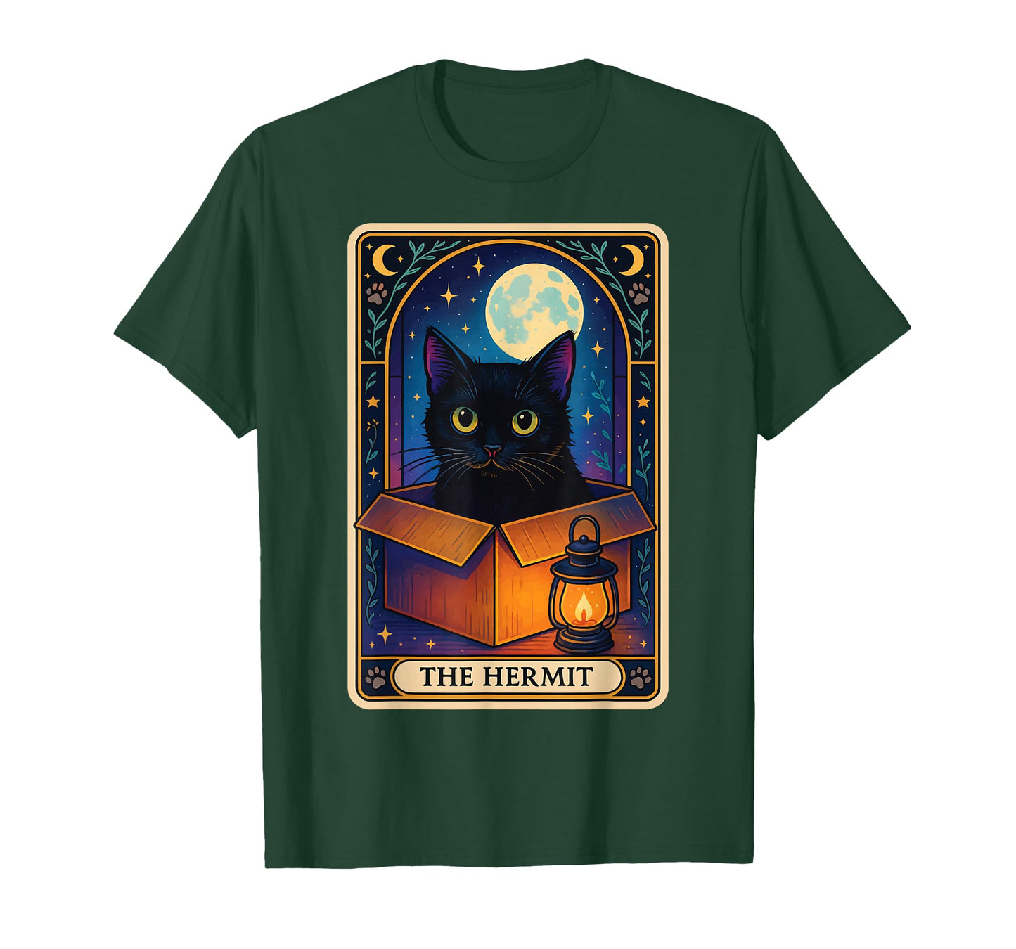 The Hermit Cat Tarot Card T-Shirt