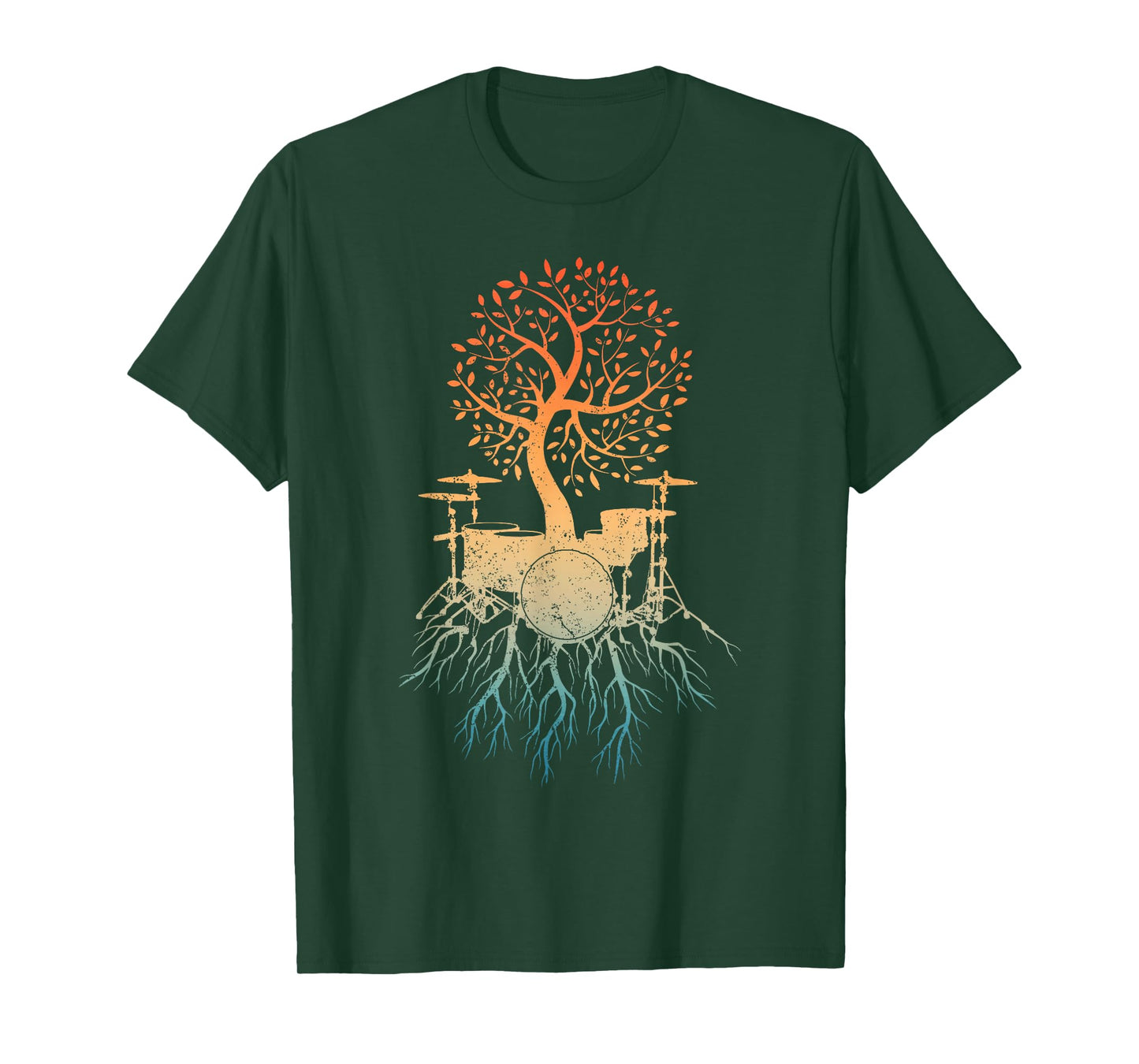 Cool Drum Set Art for Men Women Drummer Music Drumming Lover T-Shirt