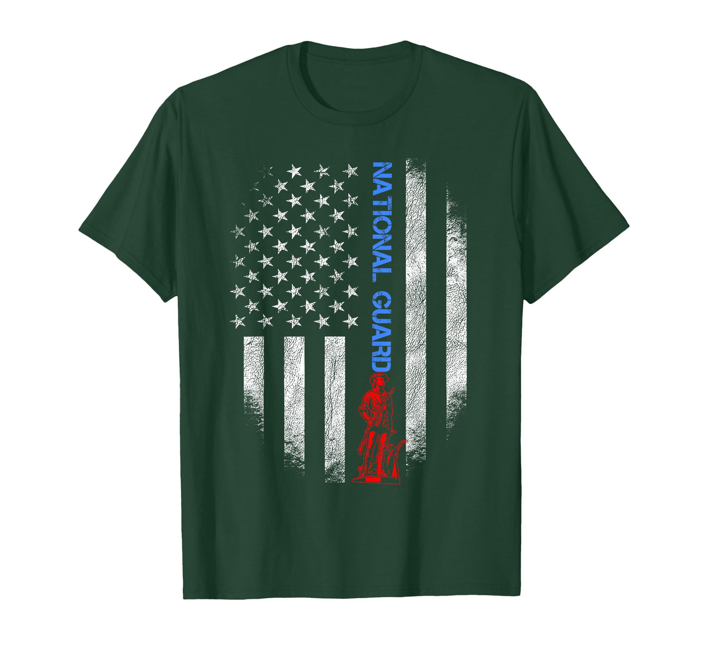 US National Guard US Flag Always Ready Always There Army T-Shirt