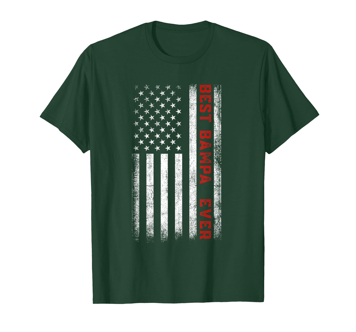 Best Bampa Ever American Flag Patriotic Bampa Father's Day T-Shirt