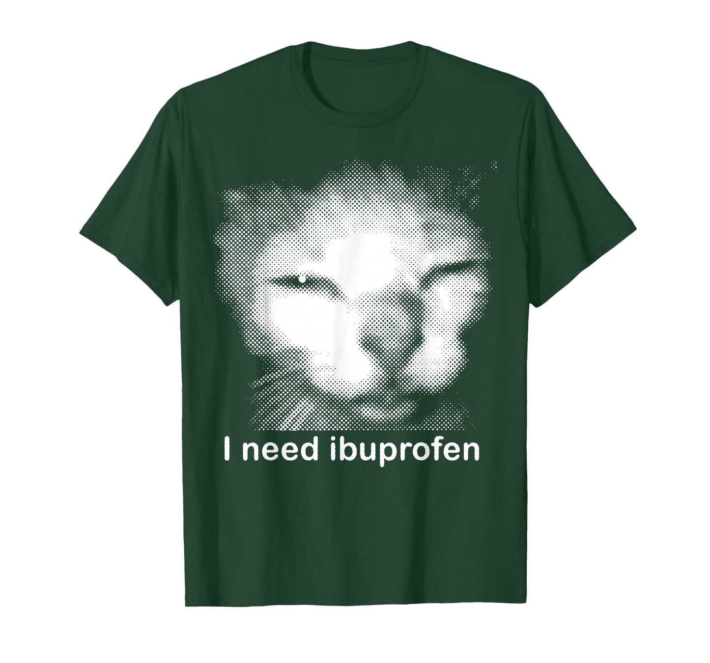 I Need Ibuprofen Funny Vintage Graphic Cat Meme T-Shirt