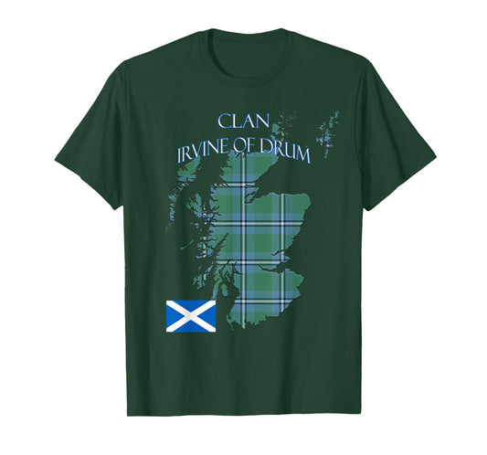 Irvine of Drum Scottish Clan Tartan Scotland T-Shirt