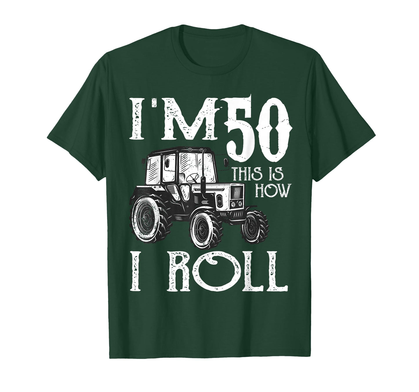 50th Birthday Tractor Farmer Rancher Funny 50 years old gift T-Shirt