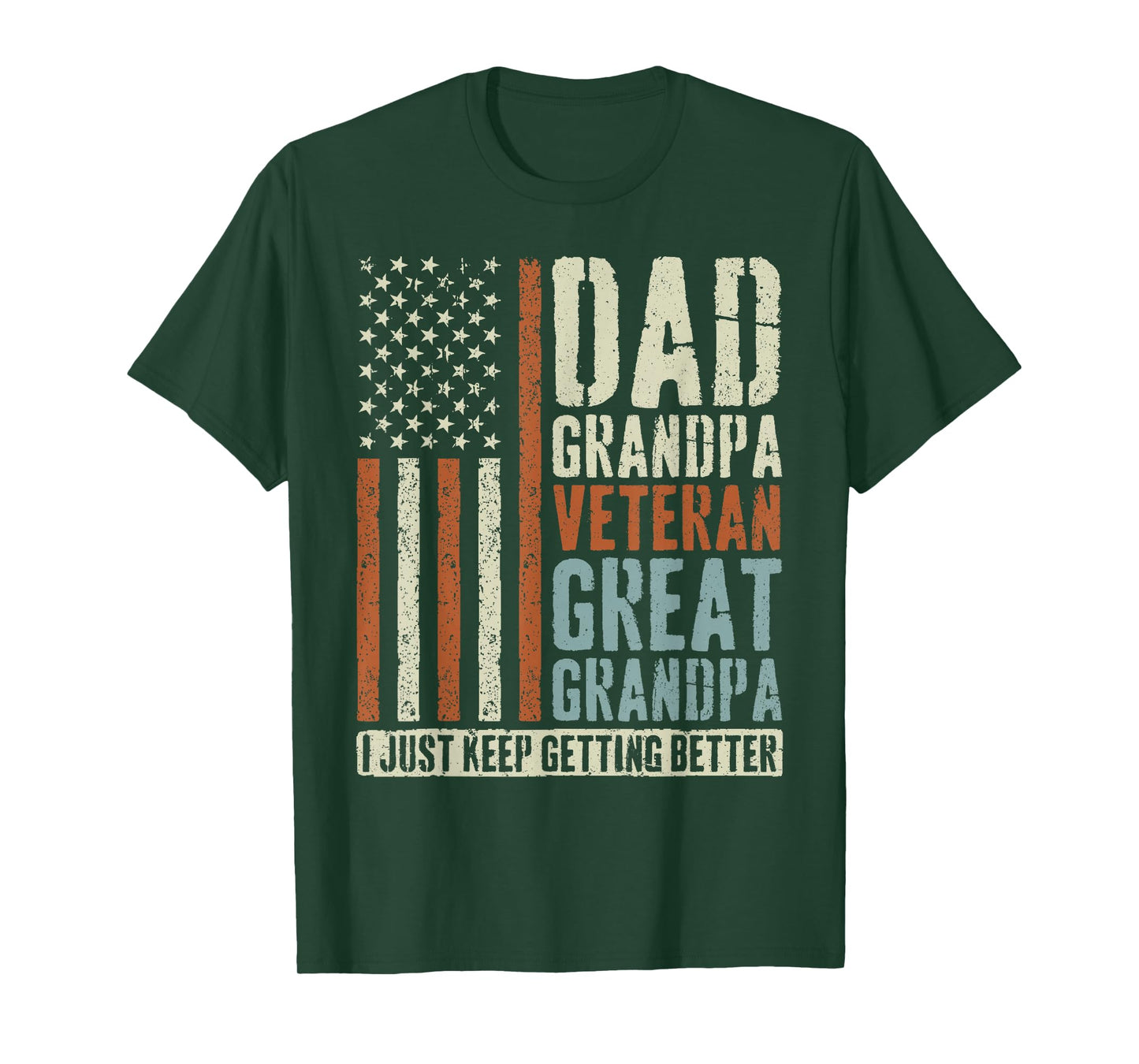 Dad Grandpa Veteran Great Grandpa T-Shirt