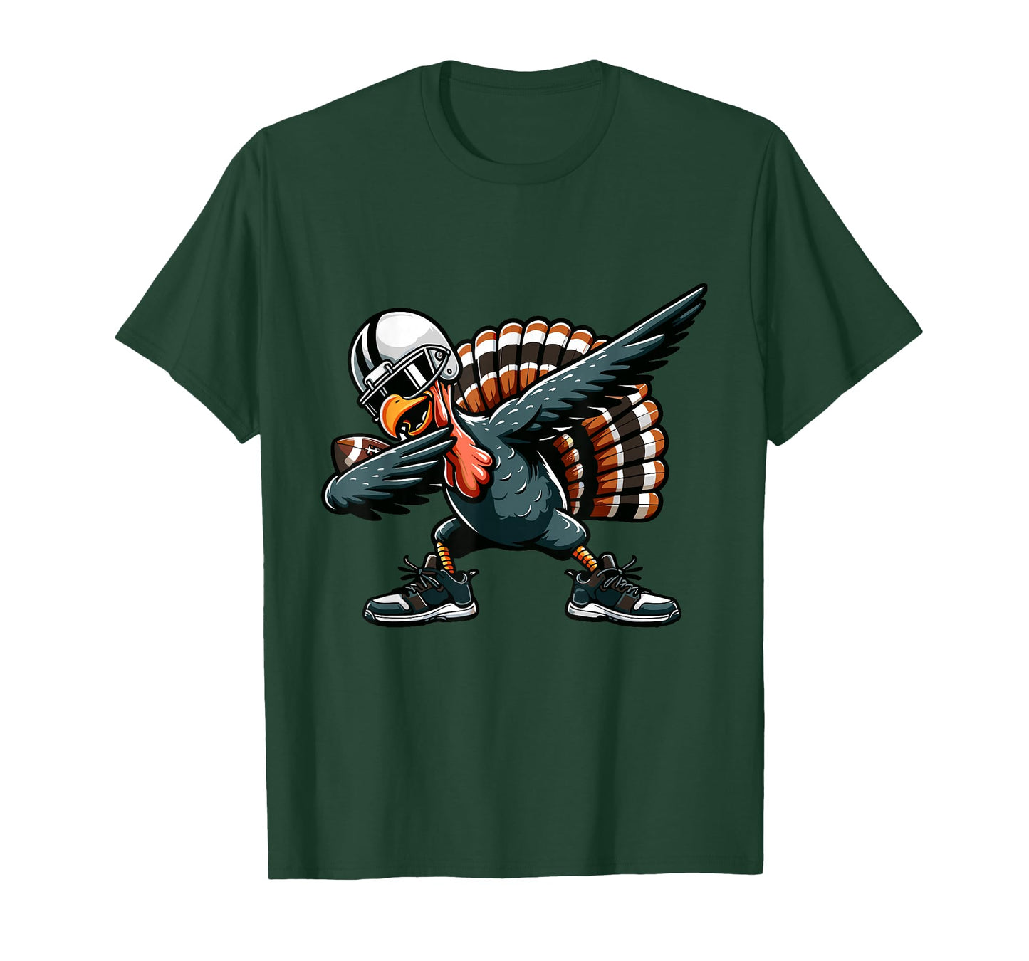 Dabbing Turkey Bowl Football Kids Men Boys Thanksgiving T-Shirt