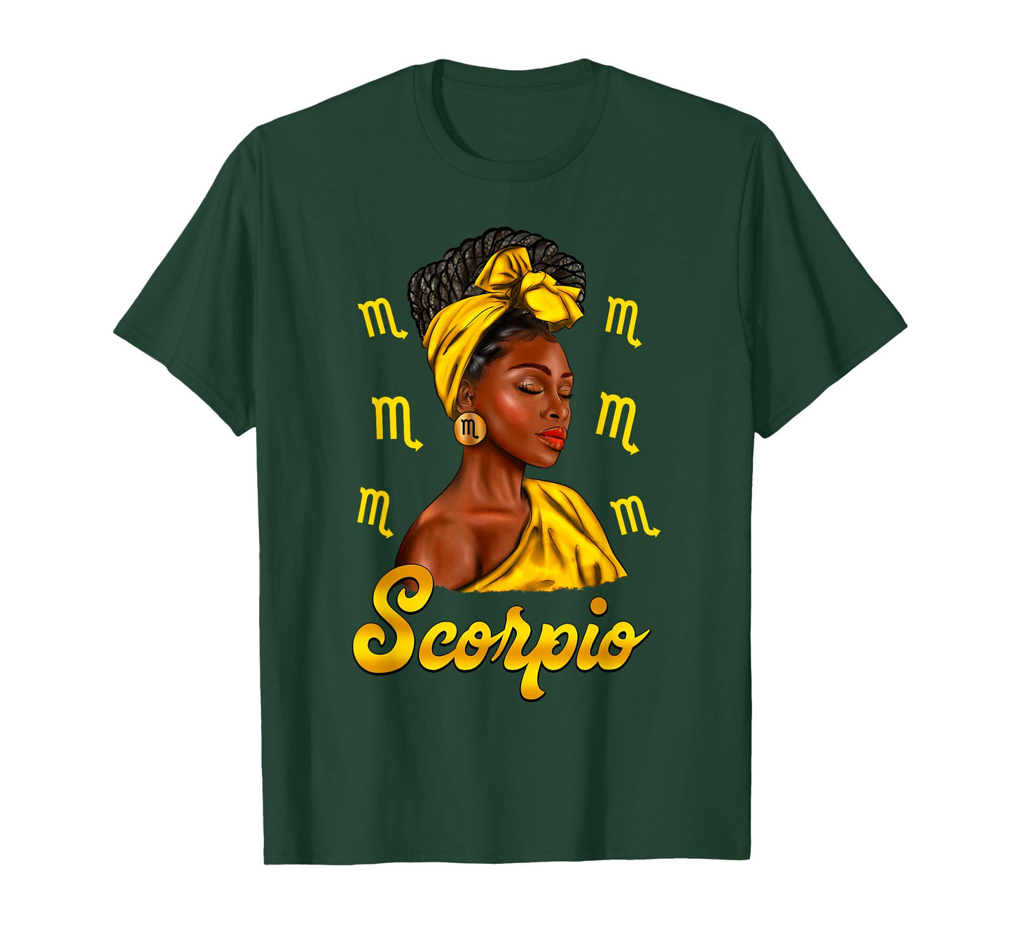 Scorpio Girl Black Woman African American Women Zodiac T-Shirt