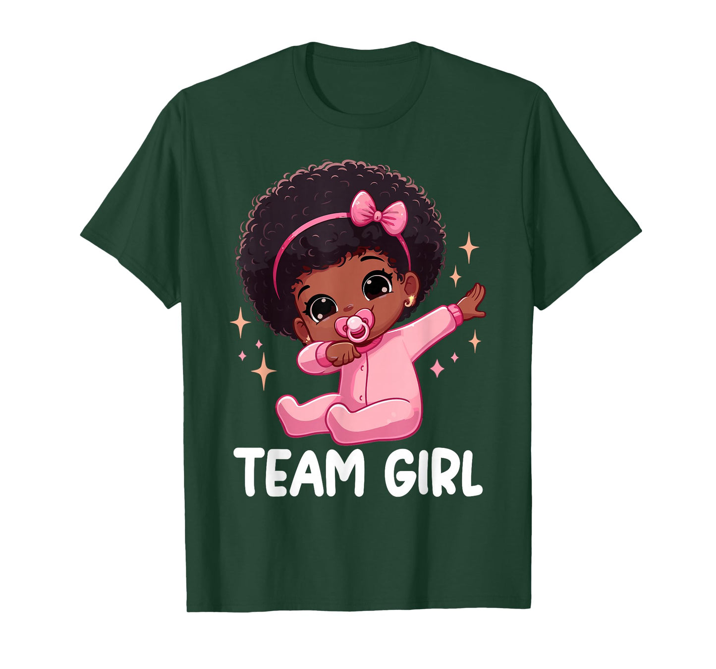 Team Girl Baby Announcement Gender Reveal Party T-Shirt