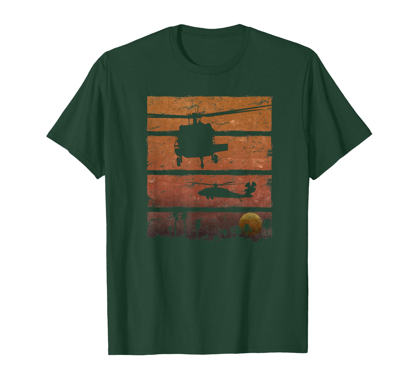 "Sunset Dustoff" UH-60 Blackhawk Medevac Helicopter T-shirt T-Shirt