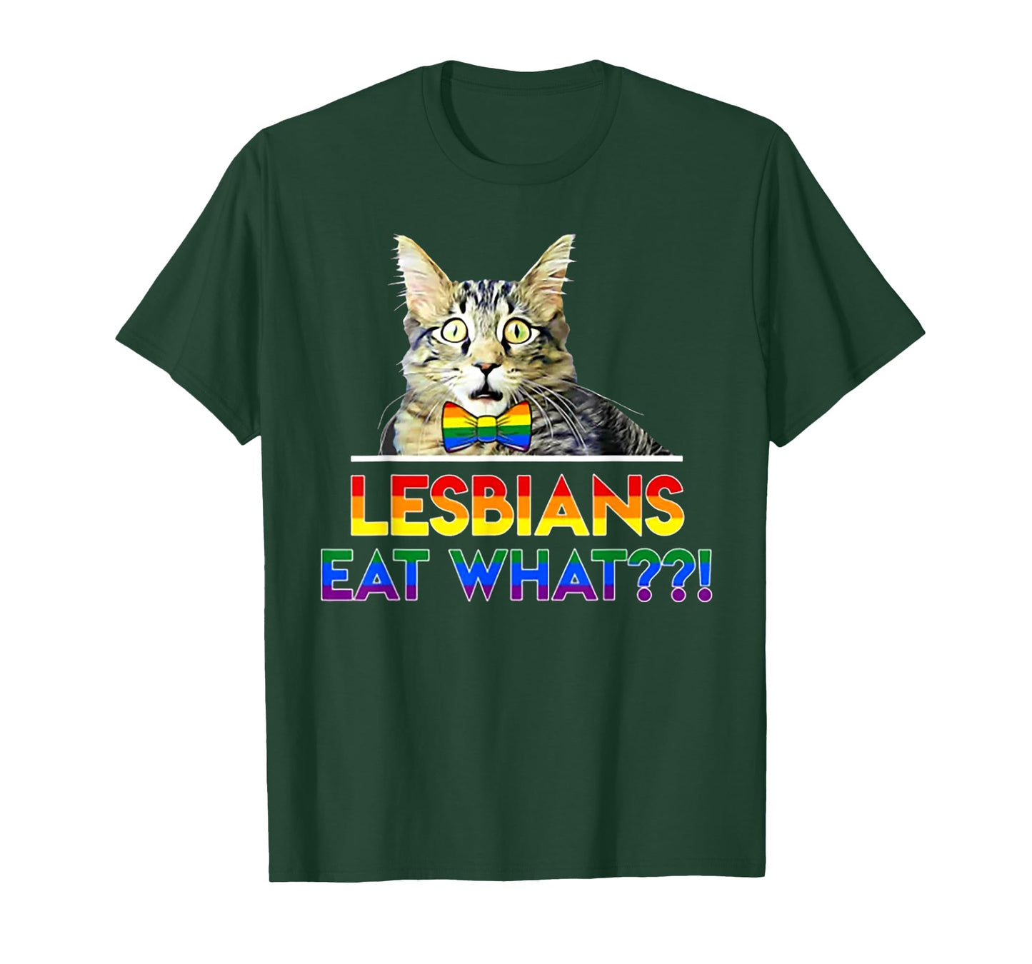 Lesbians Eat What Cat T-Shirt for Men Women
