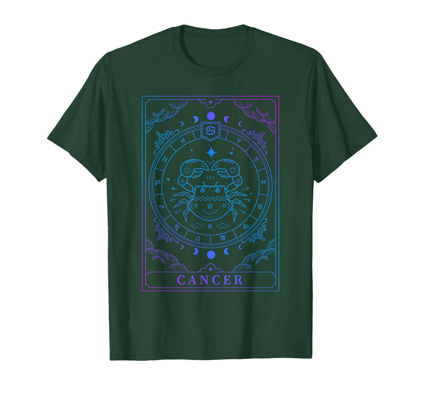 Cancer Tarot Card Zodiac Sign Horoscope Lover Men Women T-Shirt