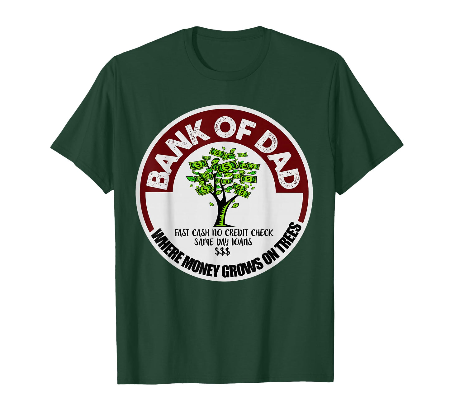 Shirt for Dad Father Bank Shirt Fast Cash No Credit Check T-Shirt