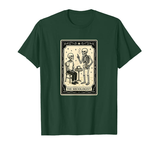 The Sociologist Tarot Card Halloween Spooky Gothic Sociology T-Shirt