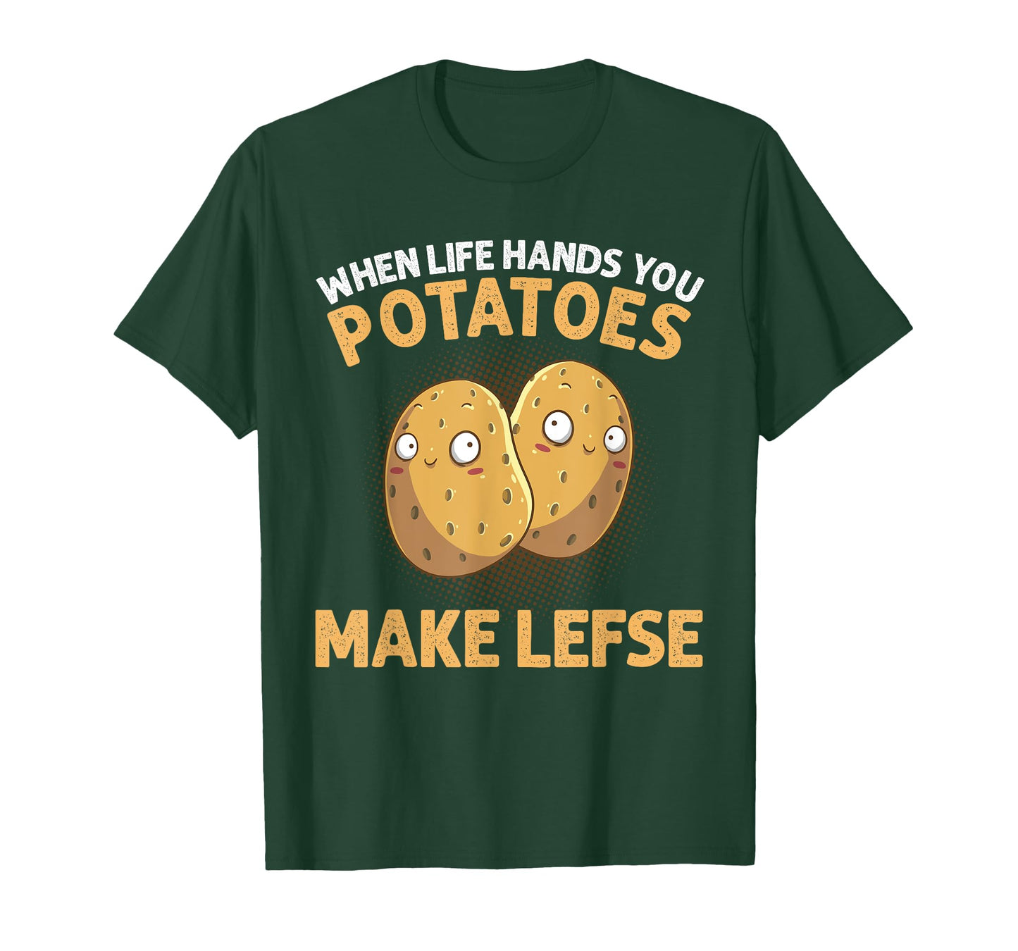 Cool Lefse For Men Women Potato Flatbread Baking Pastry Food T-Shirt