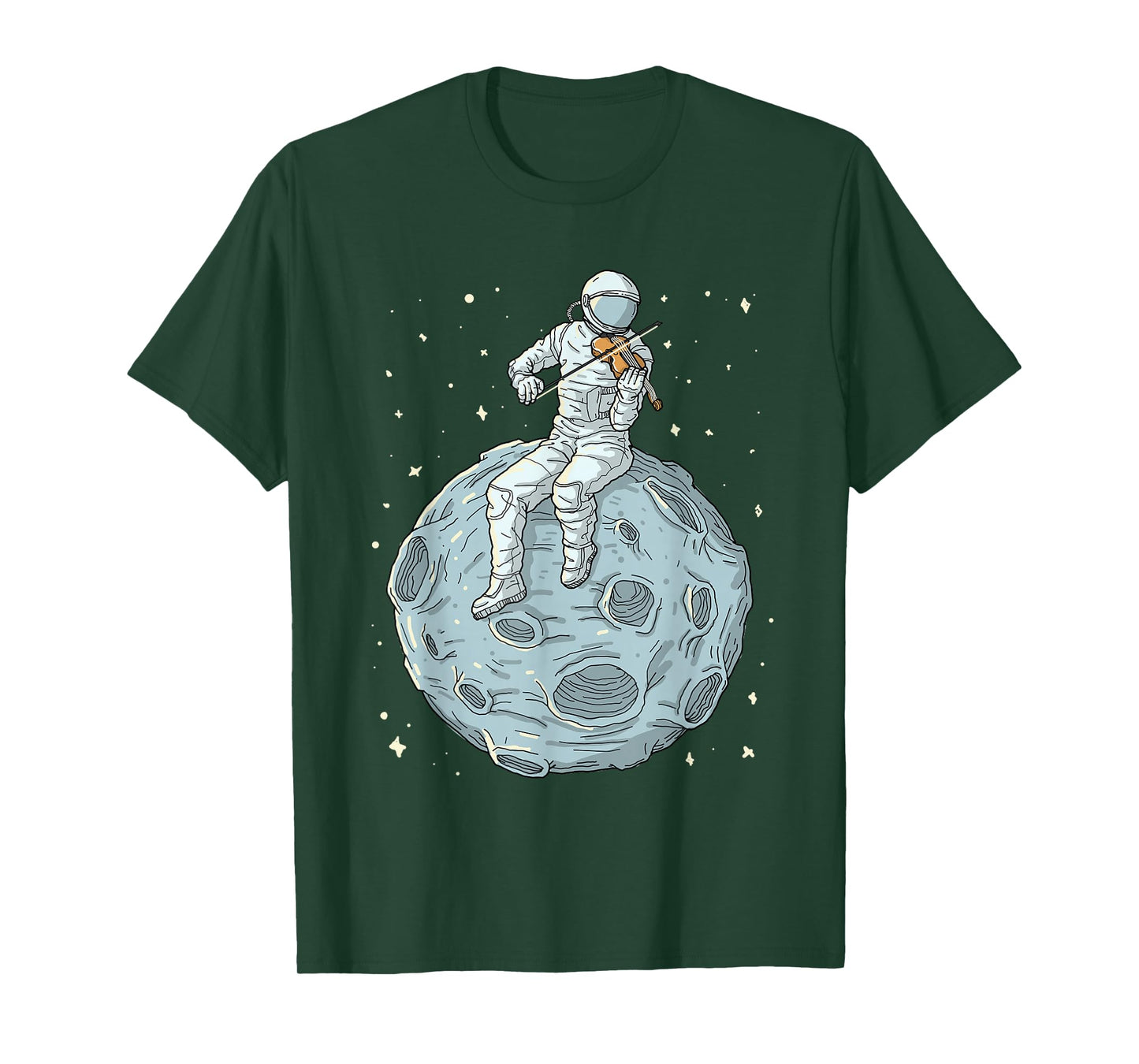 Astronaut Violin Player Violinist Viola Classical Music T-Shirt