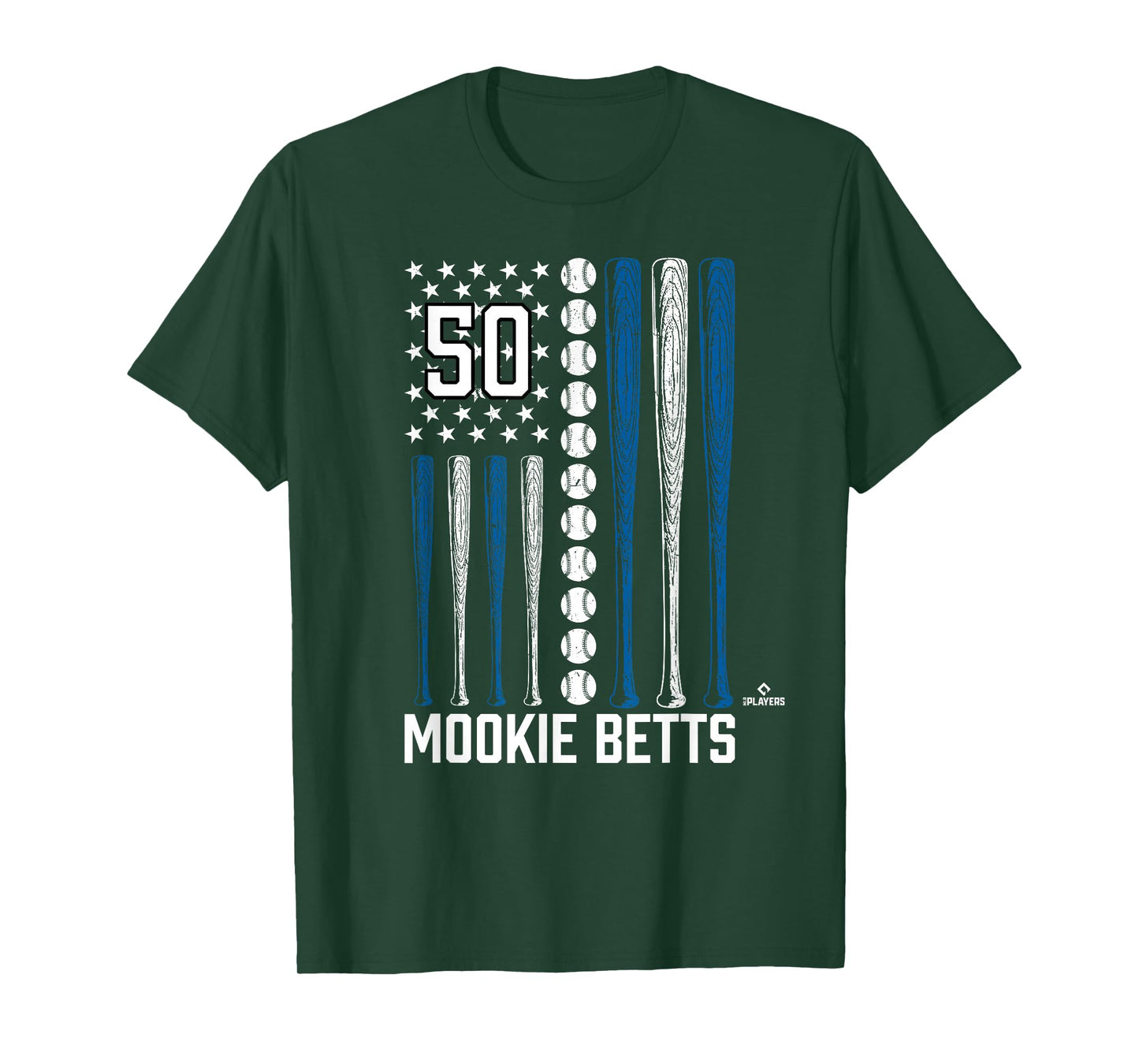 Baseball American Flag Mookie Betts Los Angeles Baseball T-Shirt