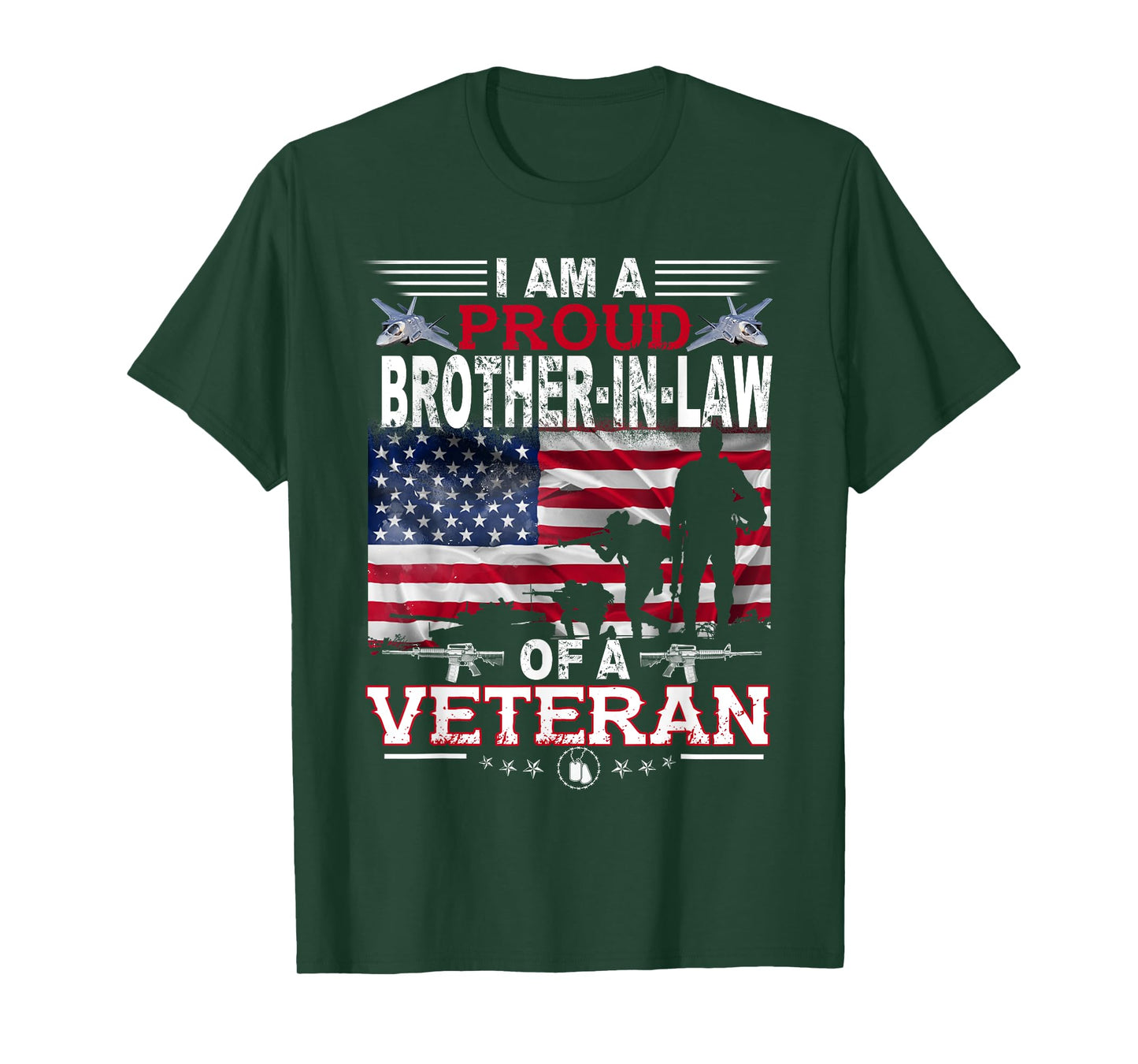 Proud Brother-In-Law Veteran Nothing Scares Veterans Day T-Shirt
