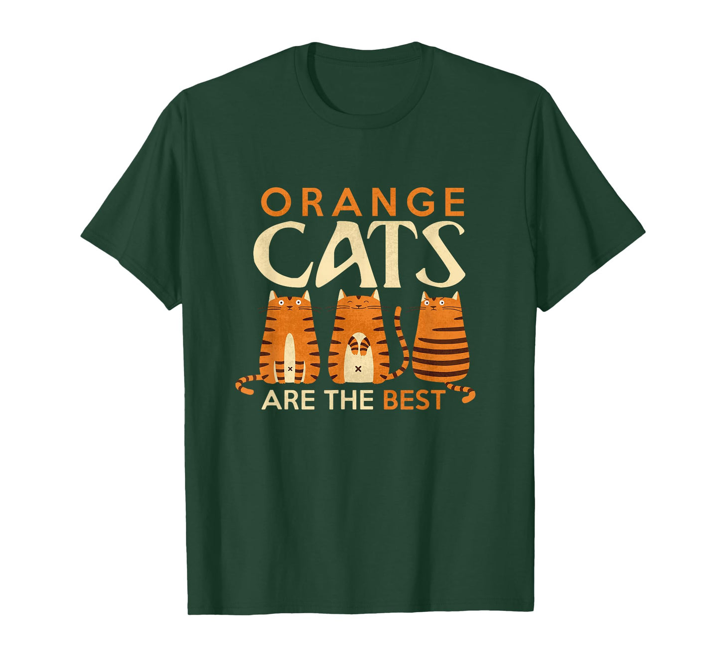 Funny Orange Cats are The Best Cat Mom T-Shirt T-Shirt