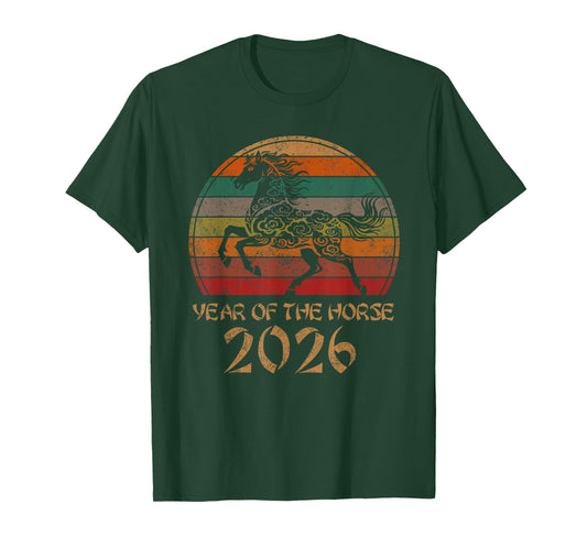 Chinese Zodiac Horse2026 Decorations Year of The Horse 2026 T-Shirt