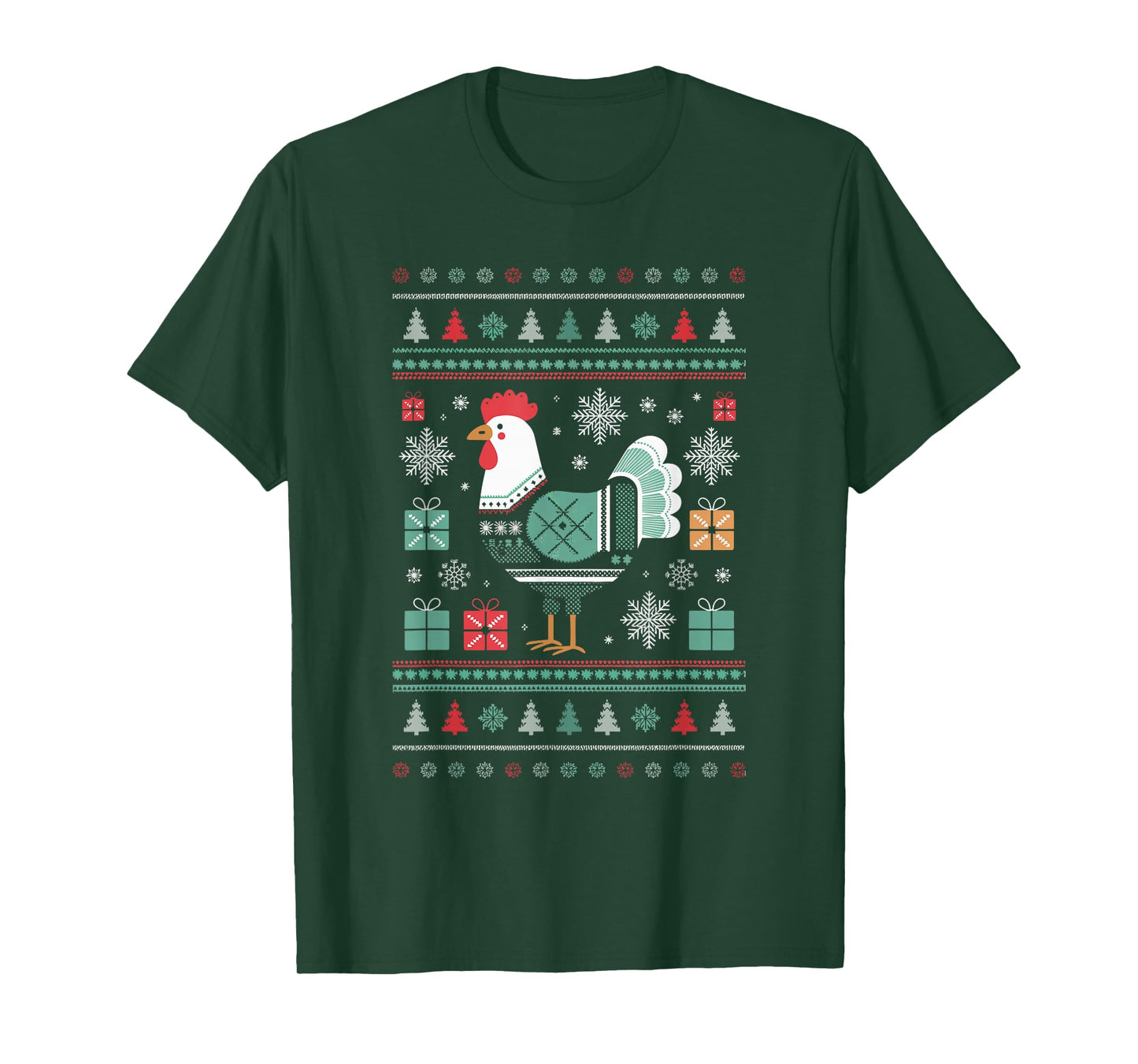 Chicken Ugly Christmas T-Shirt