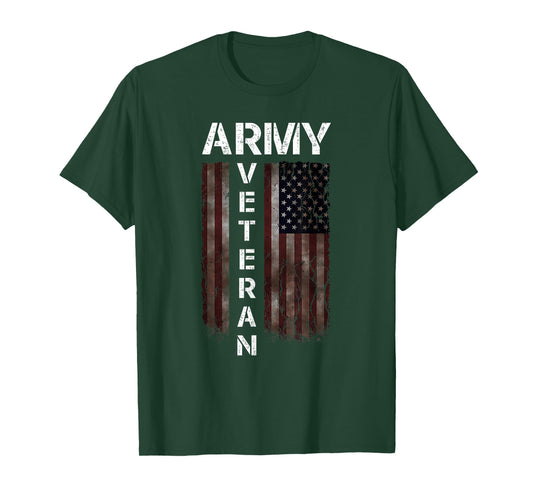 Cool American (USA) Flag - Proud Us Army Veteran Gift Idea T-Shirt